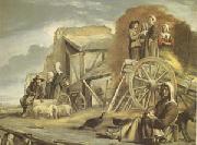 Louis Le Nain The Cart or the Return from Haymaking (mk05) oil on canvas